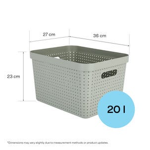 Förvaringskorg Neat grön, återvunnen plast