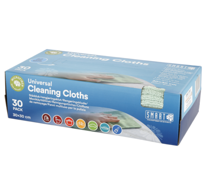 Vaskeklut Smart Microfiber, 30-pakning