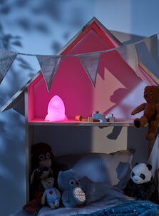 Laddbar nattlampa Raket