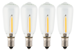 LED-pærer til adventsstake E10, 10-55 V, 4-pakning