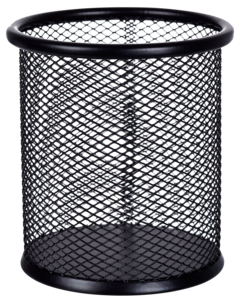 Pennställ metall, svart