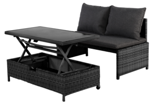 Utemöbler, soffa med bord