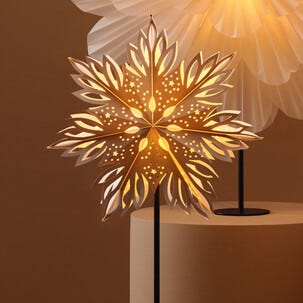 Adventsstjärna papp snöflinga 46 cm, Northlight