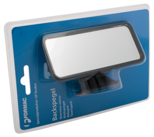 Backspegel bil, liten spegel med sugpropp, 45 x 110 mm