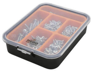 Heco plåtskruv i sortimentslåda, 210-pack