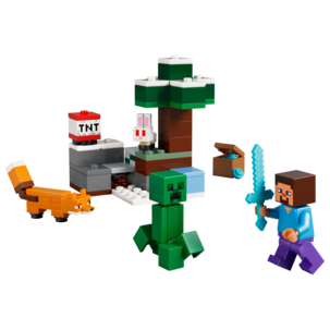 LEGO Minecraft Steven taiga-seikkailu 21583, 6+ vuotta