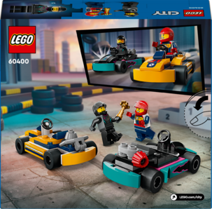 LEGO City Go-Kart-autot ja kilpakuljettajat 60400, yli 5-vuotiaille
