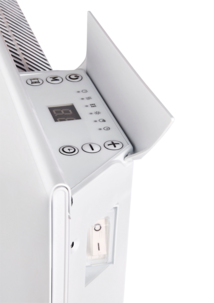 Vägghängt element med termostat 230 V, vit, 600 W
