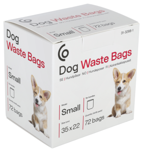 Hundbajspåsar, small, 72-pack