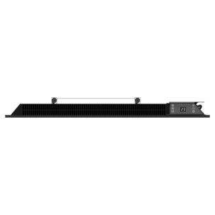 Vägghängt element med termostat 230 V, svart, 1000 W
