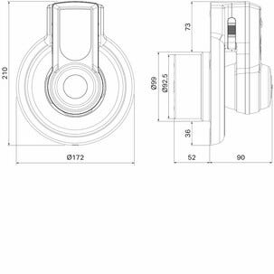 Pax Passad 00 badrumsfläkt för vägg eller tak