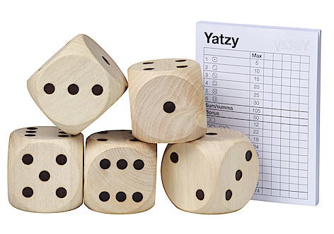 Utendørsspill Yatzy