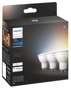 Philips Hue Ambiance LED-lampa 4,3 W GU10, Bluetooth 3-pack