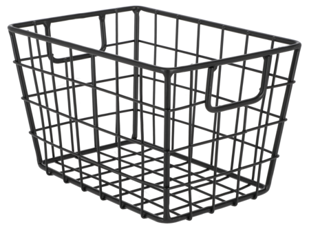 Trådkurv i svart metall