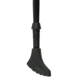 Gåstavar, hopfällbara med gummifötter, 85-140 cm