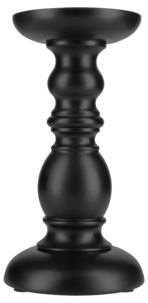 Kynttilänjalka puuta, musta