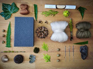 Agna Wool Art Kit filt en ugle i ull, 10 cm