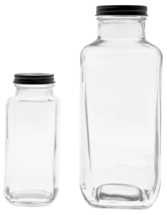 Lasipullo ja kierrekansi