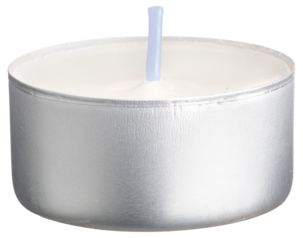 Liljeholmens värmeljus, vita, 75-pack, 100 procent stearin