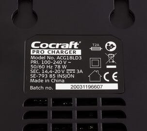 Batteriladdare Cocraft PRO Edition C1830