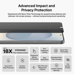 Belkin ScreenForce Titan Privacy Filter skärmskydd för Samsung Galaxy S26