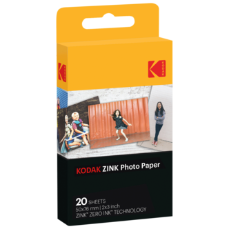 Kodak selvklebende ZINK-fotopapir 2x3 tommer