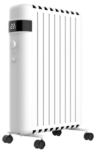 Konvektorelement med hjul 2000 W