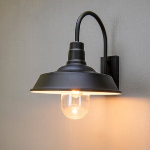 Konstsmide Trapani stallykta / vägglampa, svart 