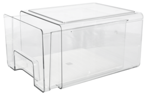 Pinottava säilytyslaatikko jääkaappiin, läpinäkyvä