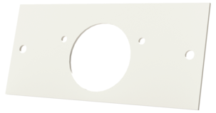 Habo reparationsplatta gångjärn dörr, vit