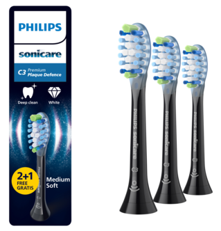 Philips Sonicare C3 Premium Plaque Defence tannbørstehode, 3-pakning