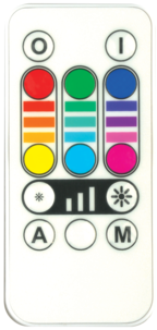 LED RGB -lamppu 3,2 W ja kaukosäädin