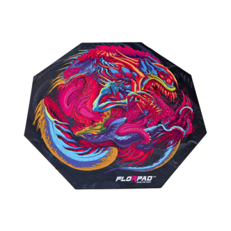 Florpad Hyper Beast golvskydd till gamingstol, 100 cm