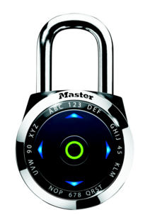 Yhdistelmäriippulukko Masterlock eONE 1500eDBLK