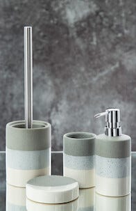 Tvålpump i stengods