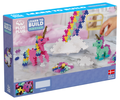Plus-Plus Learn to build Enhörningar 275 bitar, från 5 år