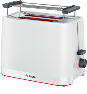 Bosch MyMoment brödrost 2 skivor, vit, TAT3M121
