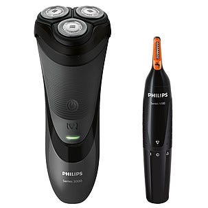 Rakapparat Philips S3110/41 + näs- och öronhårstrimmer NT1150