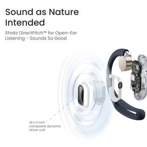 Shokz OpenFit Air open-ear hörlurar, AI brusreducering