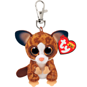 Ty Beanie Boos Clip Avaimenperä, jossa pehmolelu