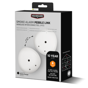 Housegard Pebble Link Sarjakytketty palovaroitin, 2 kpl