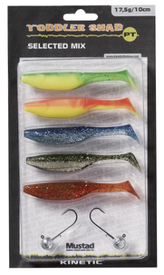 Shad-jigi 10 cm 17,5 g Kinetic Toddler Shad Mix