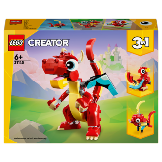 LEGO Creator 3-i-1 Röd drake 31145, från 6 år