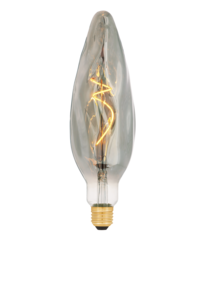 Sotet dimbar E27 LED-pære, ekstra varmhvitt lys