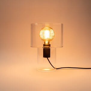Northlight Kiara bordlampe i transparent akryl, 28 cm