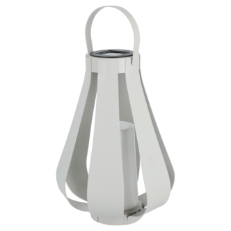 Northlight solcellslykta metall med handtag, grå