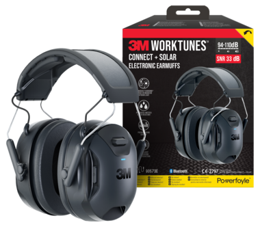 3M WorkTunes Connect + Solar hörselkåpor med Bluetooth