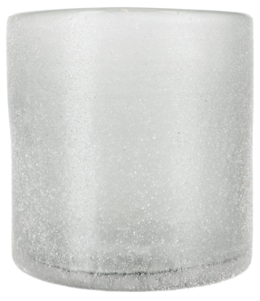 Lyslykt i frostet glass, grå