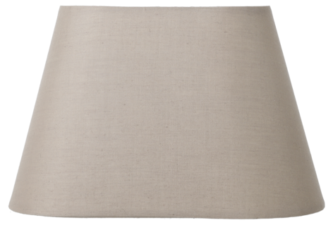 Northlight liten oval lampskärm i tyg, djup 15 cm