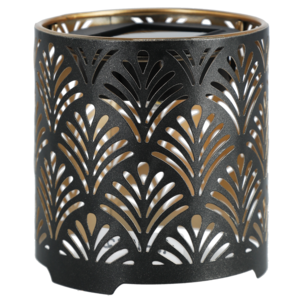 Northlight Aurinkokennolyhty metalli musta/kulta, 10 cm